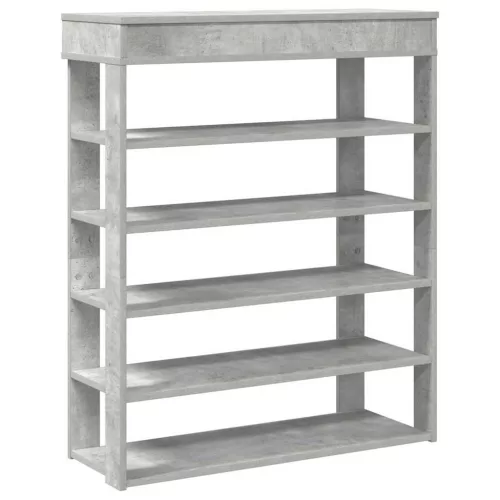 Beton tölgy szerelt fa cipőtartó 80x30x98 cm
