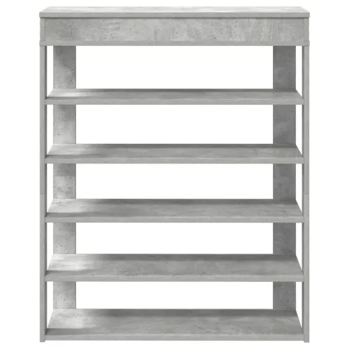 Beton tölgy szerelt fa cipőtartó 80x30x98 cm