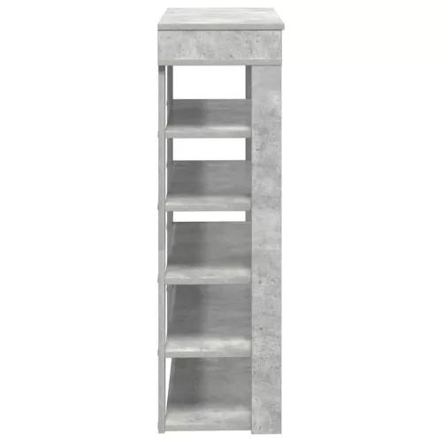 Beton tölgy szerelt fa cipőtartó 80x30x98 cm