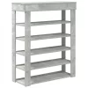 Beton tölgy szerelt fa cipőtartó 80x30x98 cm