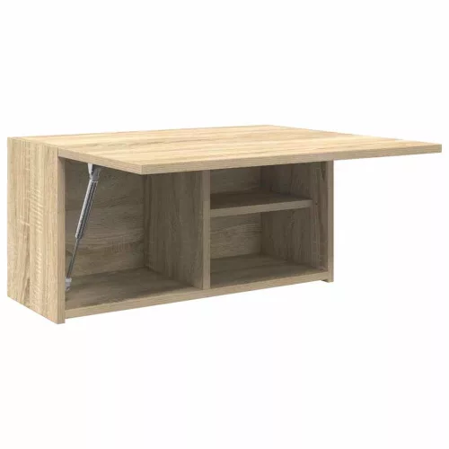 Sonoma tölgyszínű szerelt fa fali fürdőszobaszekrény 60x25x30cm