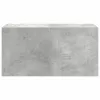 Betonszürke szerelt fa fali fürdőszobaszekrény 60 x 25 x 30 cm