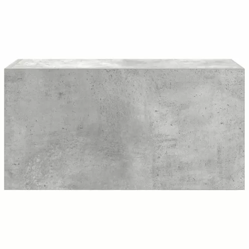 Betonszürke szerelt fa fali fürdőszobaszekrény 60 x 25 x 30 cm