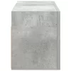Betonszürke szerelt fa fali fürdőszobaszekrény 60 x 25 x 30 cm