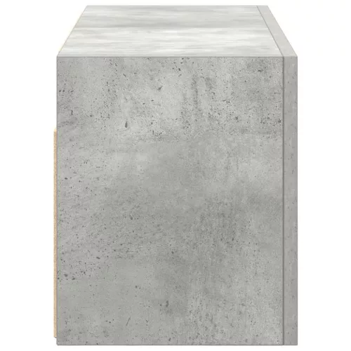 Betonszürke szerelt fa fali fürdőszobaszekrény 60 x 25 x 30 cm