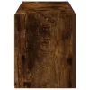 Füstös tölgyszínű szerelt fa fali fürdőszobaszekrény 60x25x30cm