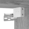 Szürke sonoma szerelt fa fali fürdőszobaszekrény 60x25x30 cm