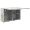 Betonszürke szerelt fa fali fürdőszobaszekrény 60 x 25 x 40 cm