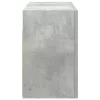 Betonszürke szerelt fa fali fürdőszobaszekrény 60 x 25 x 40 cm
