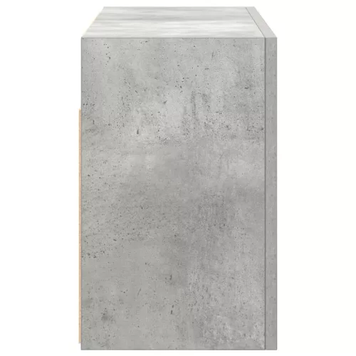 Betonszürke szerelt fa fali fürdőszobaszekrény 60 x 25 x 40 cm