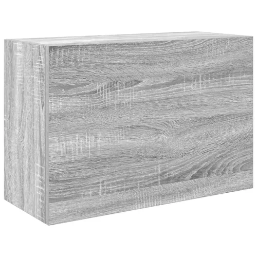 Szürke sonoma szerelt fa fali fürdőszobaszekrény 60x25x40 cm