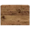 Antik fa színű szerelt fa fali fürdőszobaszekrény 60x25x40 cm