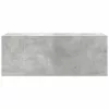 Betonszürke szerelt fa fali fürdőszobaszekrény 80 x 25 x 30 cm