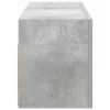 Betonszürke szerelt fa fali fürdőszobaszekrény 80 x 25 x 30 cm