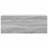 Szürke sonoma szerelt fa fali fürdőszobaszekrény 80x25x30 cm
