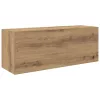 Kézműves tölgy szerelt fa fali fürdőszobaszekrény 80x25x30 cm