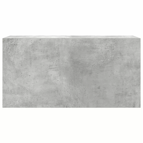 Betonszürke szerelt fa fali fürdőszobaszekrény 80 x 25 x 40 cm