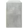 Betonszürke szerelt fa fali fürdőszobaszekrény 80 x 25 x 40 cm
