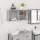 Szürke sonoma szerelt fa fali fürdőszobaszekrény 80x25x40 cm