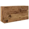 Antik fa színű szerelt fa fali fürdőszobaszekrény 80x25x40 cm