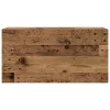Antik fa színű szerelt fa fali fürdőszobaszekrény 80x25x40 cm
