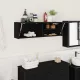 Fekete szerelt fa fali fürdőszobaszekrény 100x25x30 cm