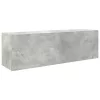 Betonszürke szerelt fa fali fürdőszobaszekrény 100x25x30 cm