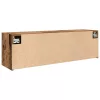 Antik fa színű szerelt fa fali fürdőszobaszekrény 100x25x30 cm