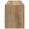 Kézműves tölgy szerelt fa fali fürdőszobaszekrény 100x25x30 cm