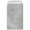 Betonszürke szerelt fa fali fürdőszobaszekrény 100 x 25 x 40 cm
