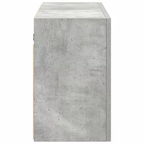Betonszürke szerelt fa fali fürdőszobaszekrény 100 x 25 x 40 cm