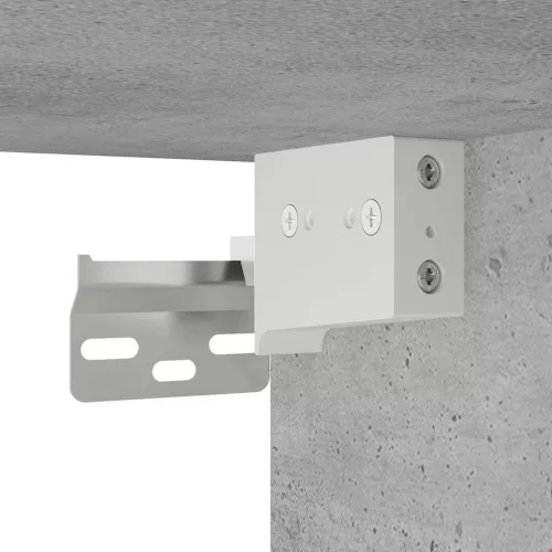 Betonszürke szerelt fa fali fürdőszobaszekrény 100 x 25 x 40 cm