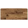 Antik fa színű szerelt fa fali fürdőszobaszekrény 100x25x40 cm