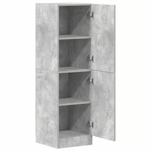 Betonszürke szerelt fa konyhaszekrény 38 x 41,5 x 131,5 cm