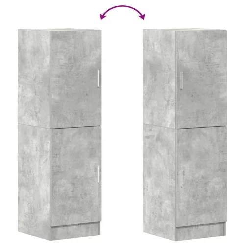 Betonszürke szerelt fa konyhaszekrény 38 x 41,5 x 131,5 cm