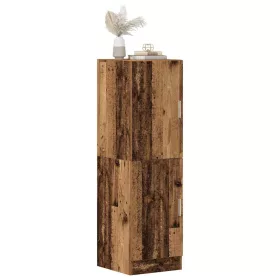   Antik fa színű szerelt fa konyhaszekrény 38 x 41,5 x 131,5 cm