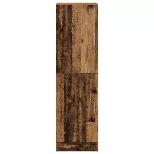 Antik fa színű szerelt fa konyhaszekrény 38 x 41,5 x 131,5 cm