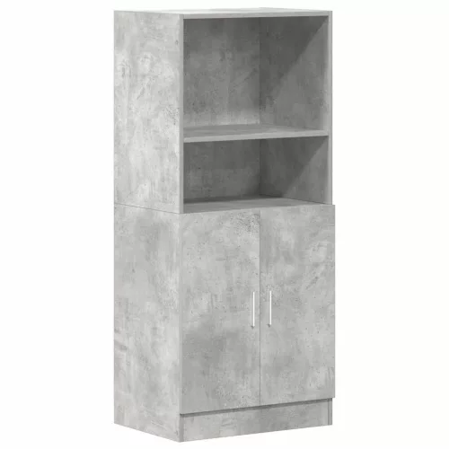Betonszürke szerelt fa konyhaszekrény 57 x 41,5 x 131,5 cm
