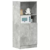 Betonszürke szerelt fa konyhaszekrény 57 x 41,5 x 131,5 cm