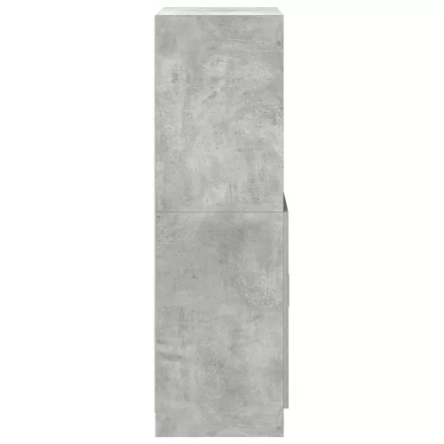 Betonszürke szerelt fa konyhaszekrény 57 x 41,5 x 131,5 cm