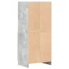 Betonszürke szerelt fa konyhaszekrény 57 x 41,5 x 131,5 cm
