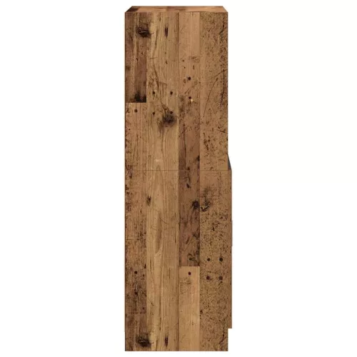 Antik fa színű szerelt fa konyhaszekrény 57x41,5x131,5 cm
