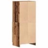 Antik fa színű szerelt fa konyhaszekrény 57x41,5x131,5 cm