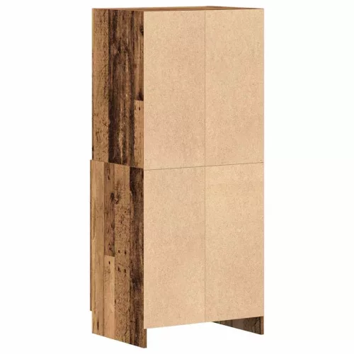 Antik fa színű szerelt fa konyhaszekrény 57x41,5x131,5 cm