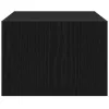 TV szekrény LED világítással fekete tölgyfa 75x35,5x25 cm