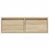 TV szekrény LED világítással sonoma tölgyfa 75x35,5x25 cm