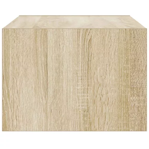 TV szekrény LED világítással sonoma tölgyfa 75x35,5x25 cm