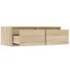 TV szekrény LED világítással sonoma tölgyfa 75x35,5x25 cm