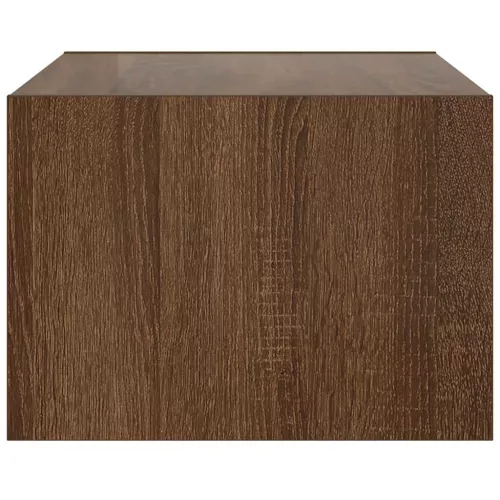 TV szekrény LED világítással barna tölgyfa 75x35,5x25 cm