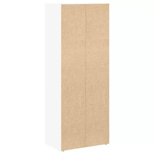 Fehér szerelt fa könyvespolc 40x24x102 cm